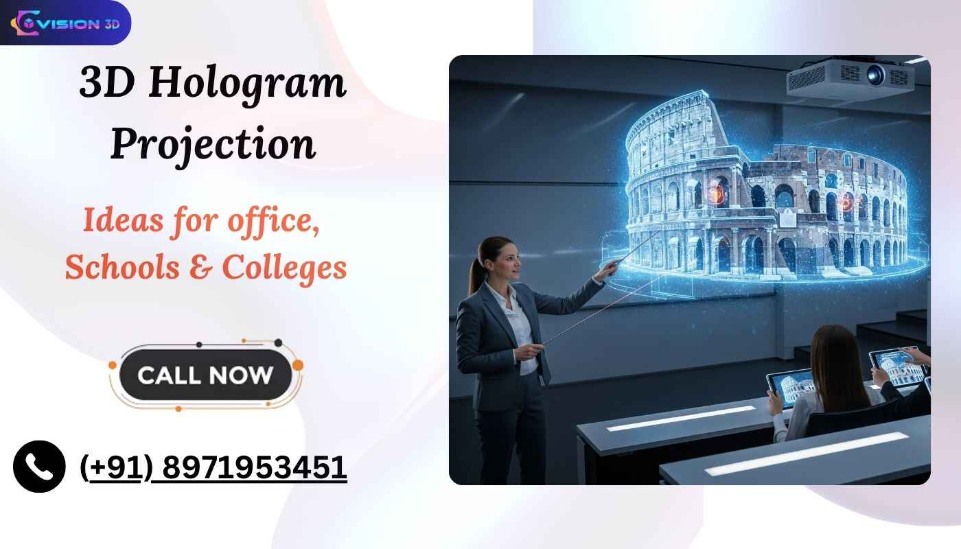 Amazing 3D Hologram Projection Ideas for office, Schools & Colleges