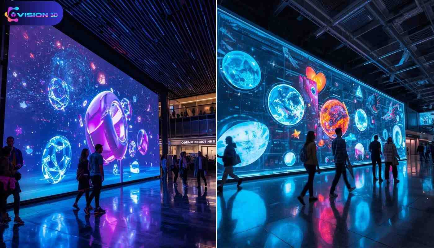 3D Hologram Wall for Public Displays, Exhibitions & Digital Experience Zones