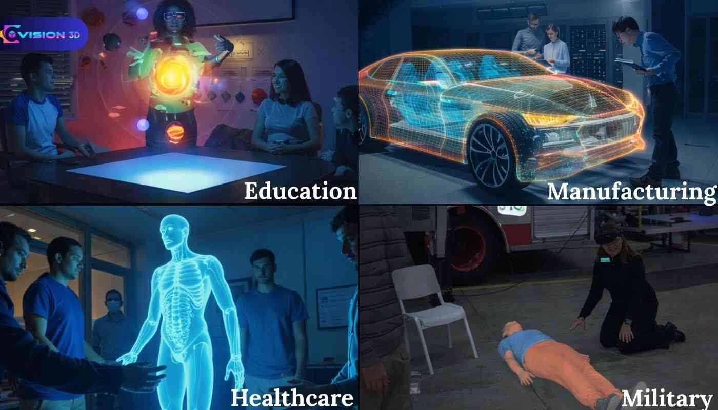 Holographic Training for Manufacturing, Education, Healthcare, and more.