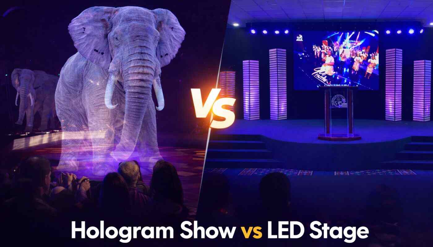 Hologram Show vs LED Stage – Which is Better for Events?