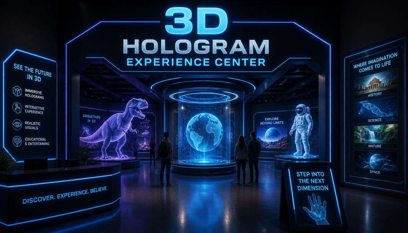 Build a 3D Hologram Experience Centre for Your Brand | Vision3D